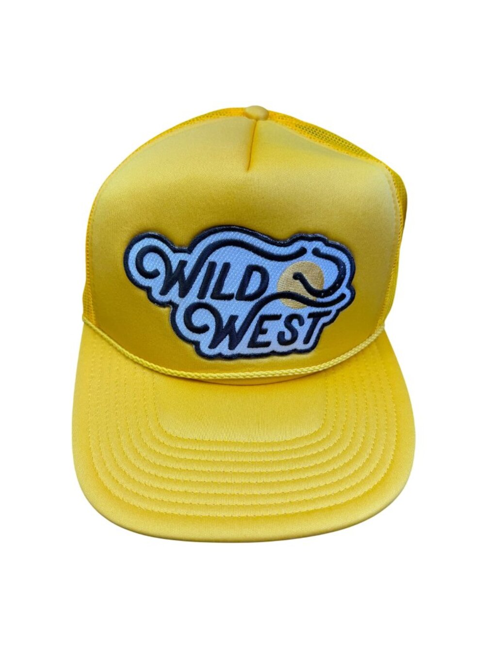 Local Beach Unisex Yellow Trucker Hat Wild West Mesh Snapback Adjustable Cap